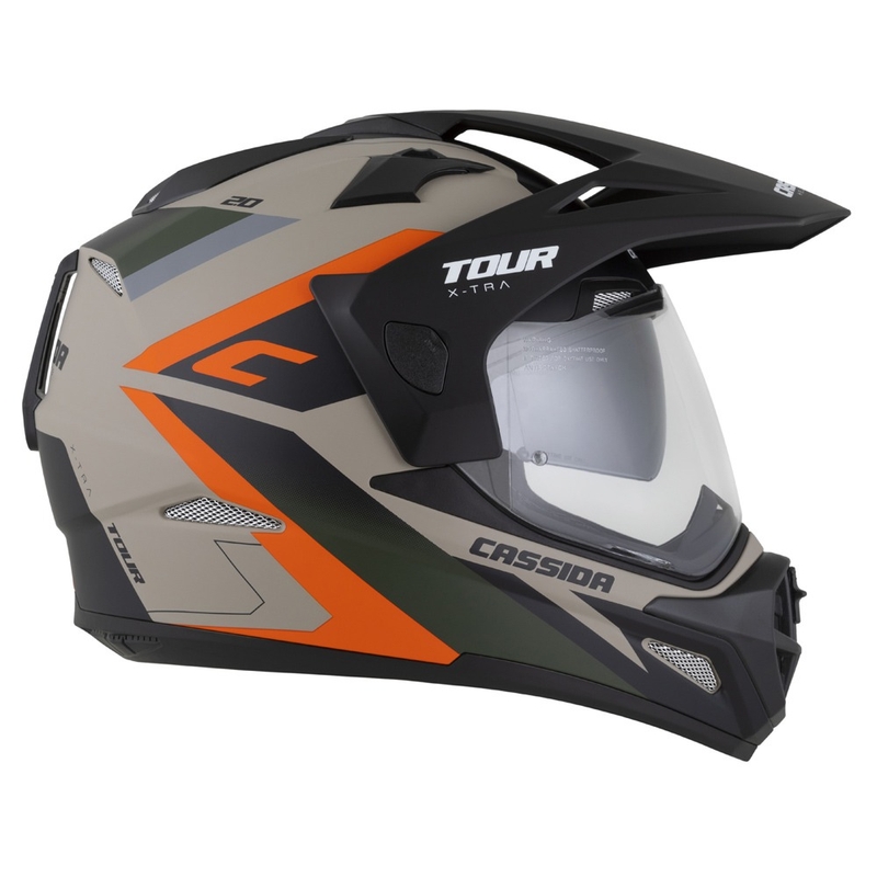Enduro kiiver Cassida Tour 2.0 X-tra matt liiv-oranž-roheline-must