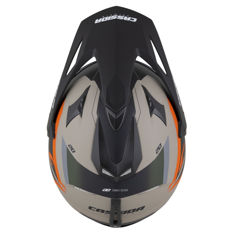 Enduro kiiver Cassida Tour 2.0 X-tra matt liiv-oranž-roheline-must