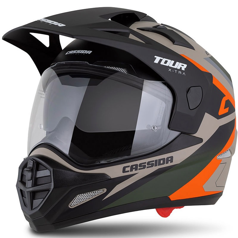 Enduro kiiver Cassida Tour 2.0 X-tra matt liiv-oranž-roheline-must