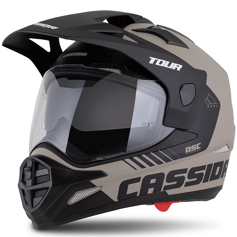 Enduro kiiver Cassida Tour 2.0 Dual matt liivamust