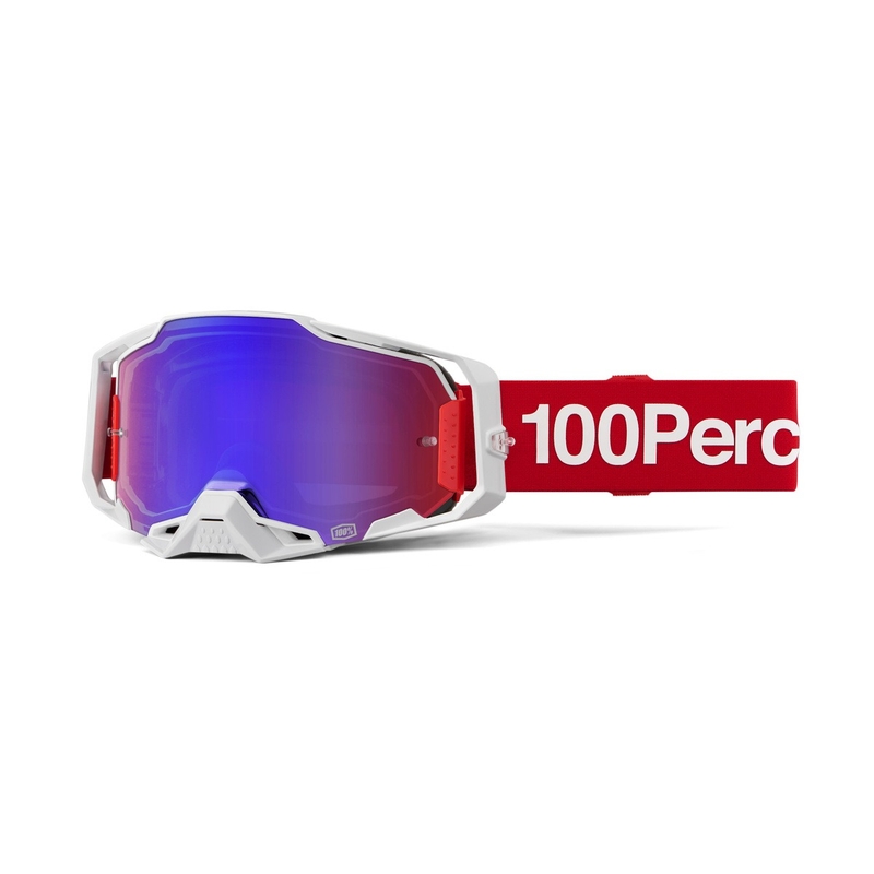 Motokrossiprillid 100% ARMEGA Corbin punane sinise pleksiga