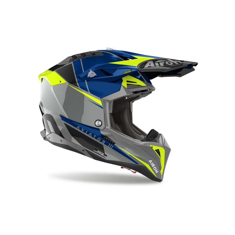 Motokrossikiiver Airoh Aviator 3.0 Push sinine