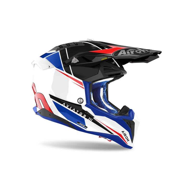 Motokrossikiiver Airoh Aviator 3.0 Push sini-punane