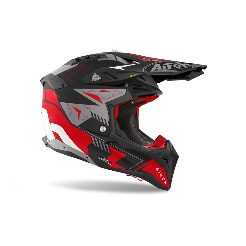 Motokrossikiiver Airoh Aviator 3 Spin punane matt