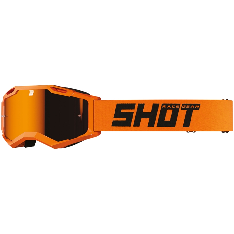 Motokrossiprillid Shot Assault 2.0 Soliidne oranž iriidium plexiga