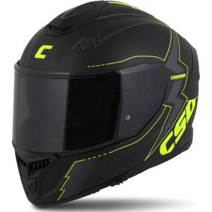Integral mootorratta kiiver Cassida Integral GT 2.1 Flash must-fluo kollane-hall