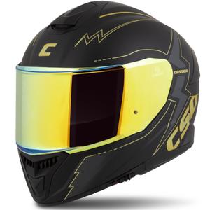 Cassida Integral GT 2.1 Flash must-kuld-hall mootorratta kiiver