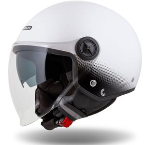 Cassida Handy Plus avatud mootorratta kiiver valge-must