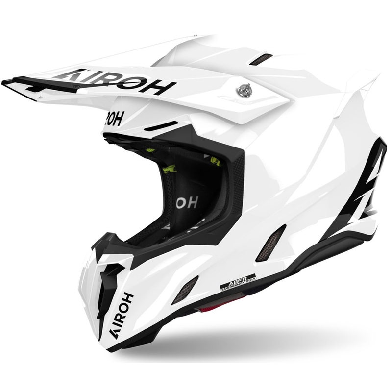 Motokross kiiver Airoh Twist 3 Värviline valge läikiv kiiver