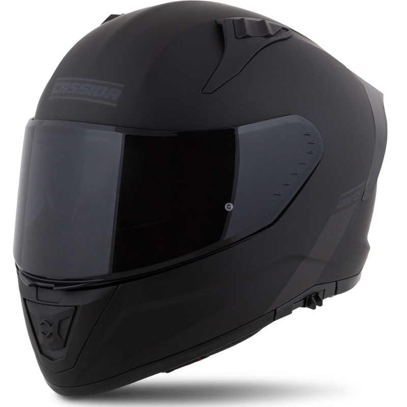 Cassida Aero Integraalne mootorratta kiiver matt must-hall