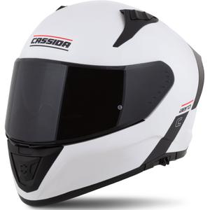 Cassida Aero Integraalne mootorratta kiiver matt valge-must