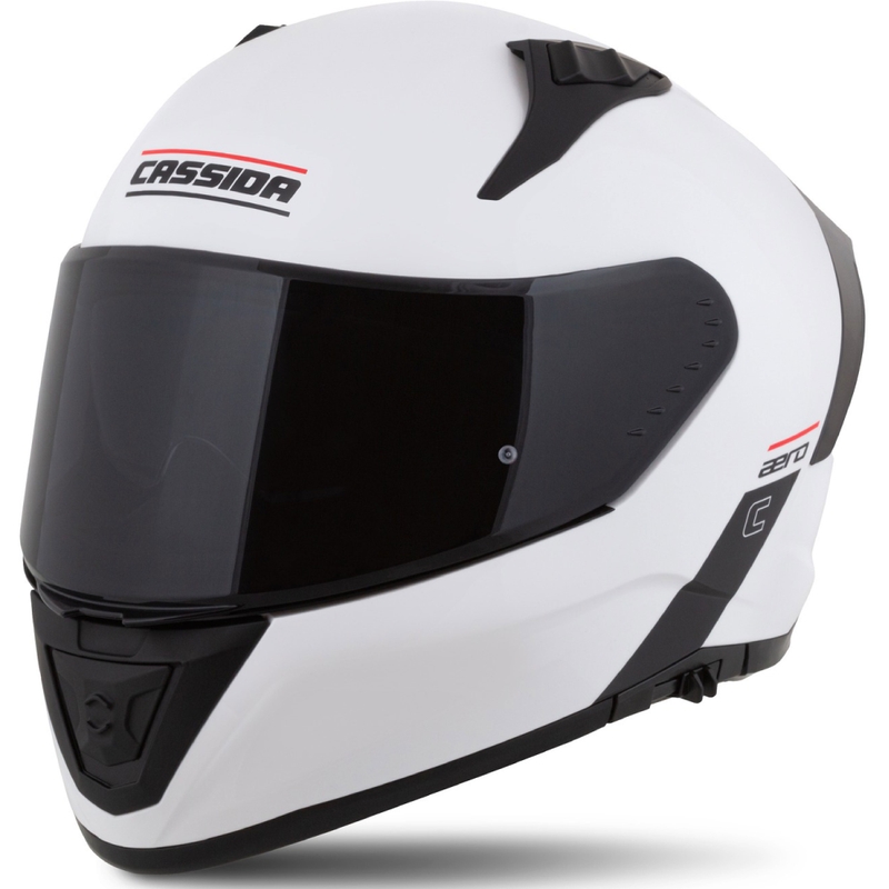 Cassida Aero Integraalne mootorratta kiiver matt valge-must