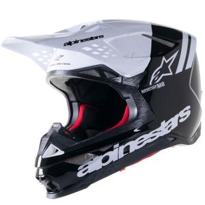 Alpinestars Supertech S-M8 Radium 2 motokrossikiiver must-valge