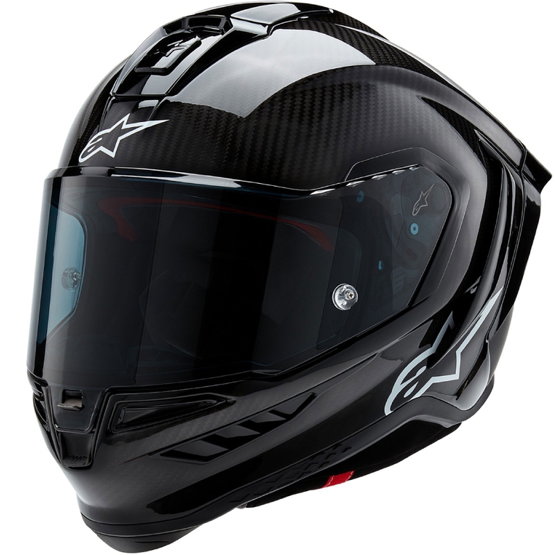 Alpinestars Supertech R-10 Solid Black Integral mootorratta kiiver