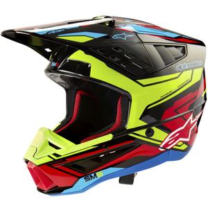 Alpinestars S-M5 Action 2 fluo kollane-fluo punane motokrossikiiver
