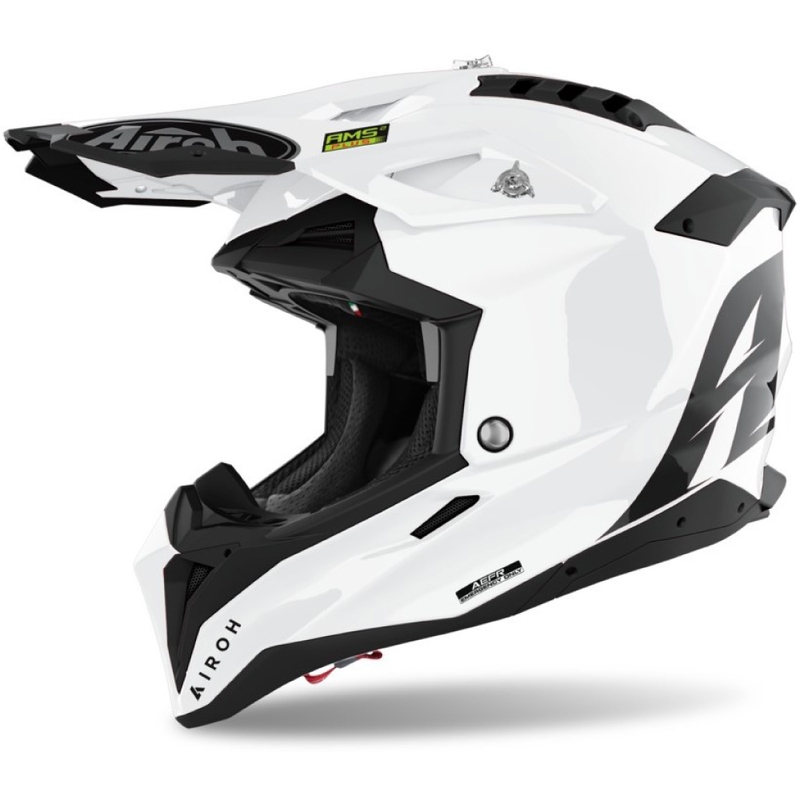 Motokross kiiver Airoh Aviator 3.0 Värv valge läikiv