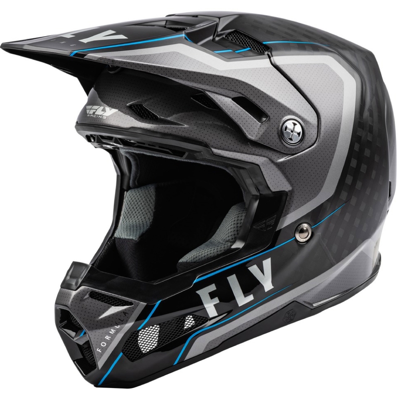 Motokrossikiiver FLY Racing Formula Axon must-hall-sinine