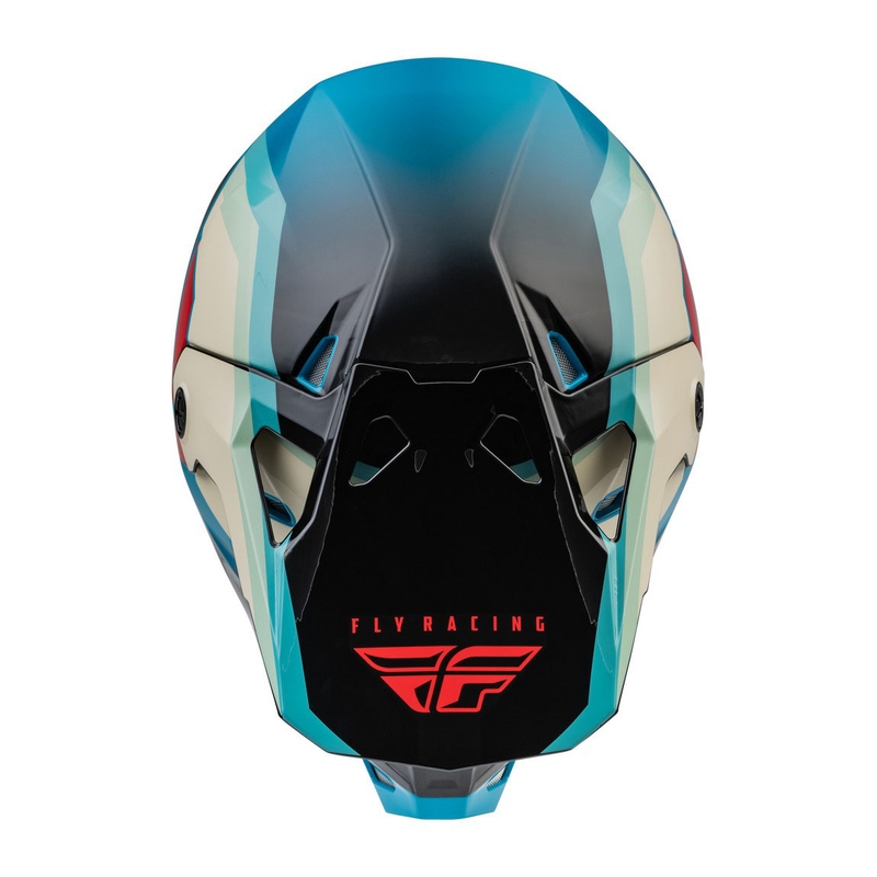 Motokross kiiver FLY Racing Formula CP must-hall-türkissinine