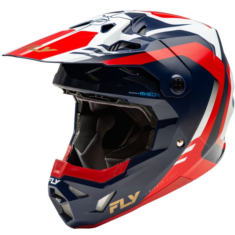 Motokrossikiiver FLY Racing Formula CP punane-valge-sinine