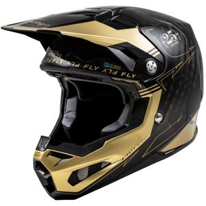 Motokrossikiiver FLY Racing Formula S Carbon must-kuldne