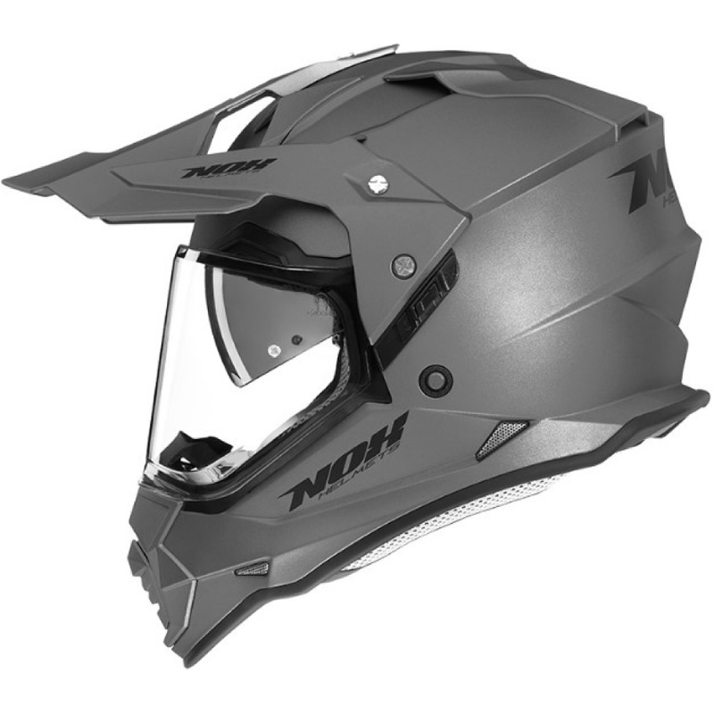 Enduro kiiver NOX N312 hõbedane