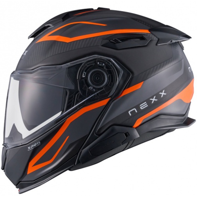 Ümberpööratav mootorratta kiiver Nexx X.Lifetour PRO Mile matt oranž-hall
