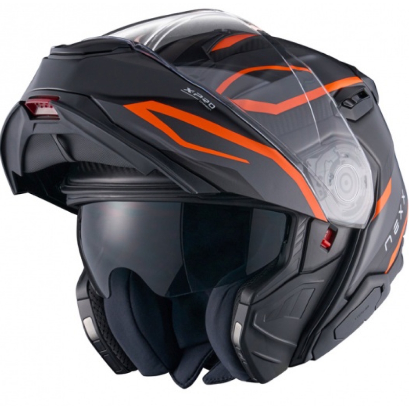 Ümberpööratav mootorratta kiiver Nexx X.Lifetour PRO Mile matt oranž-hall