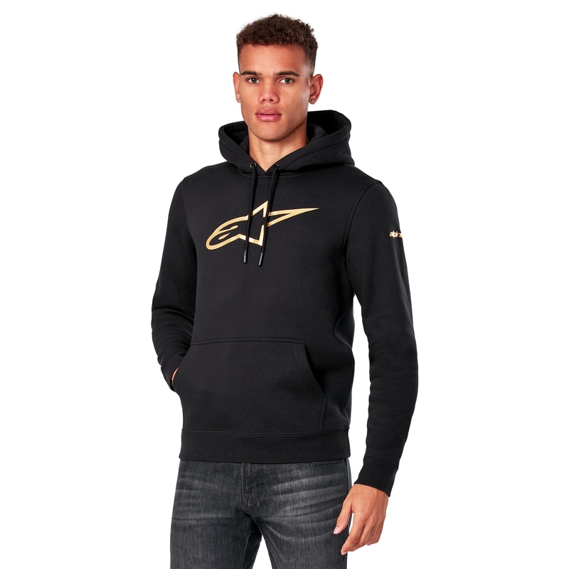 Alpinestars Gilded Hoodie must ja kuldne