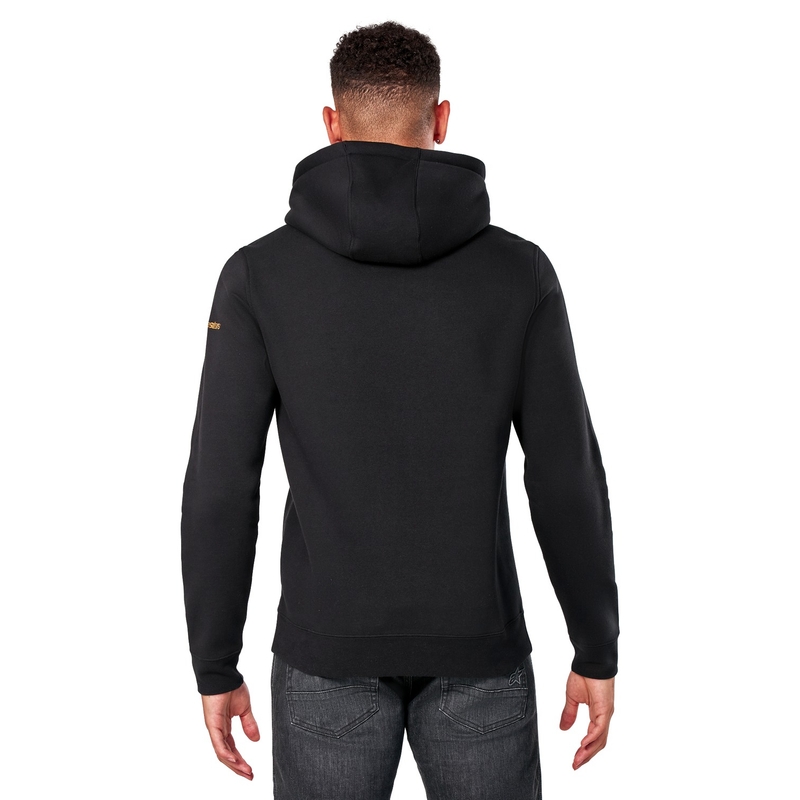Alpinestars Gilded Hoodie must ja kuldne