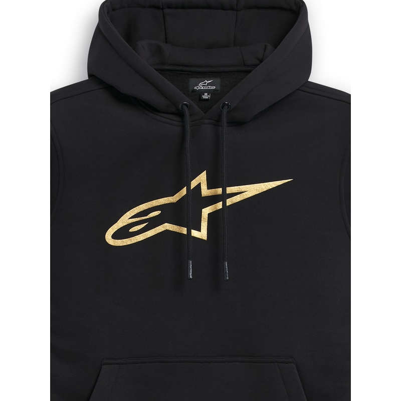 Alpinestars Gilded Hoodie must ja kuldne
