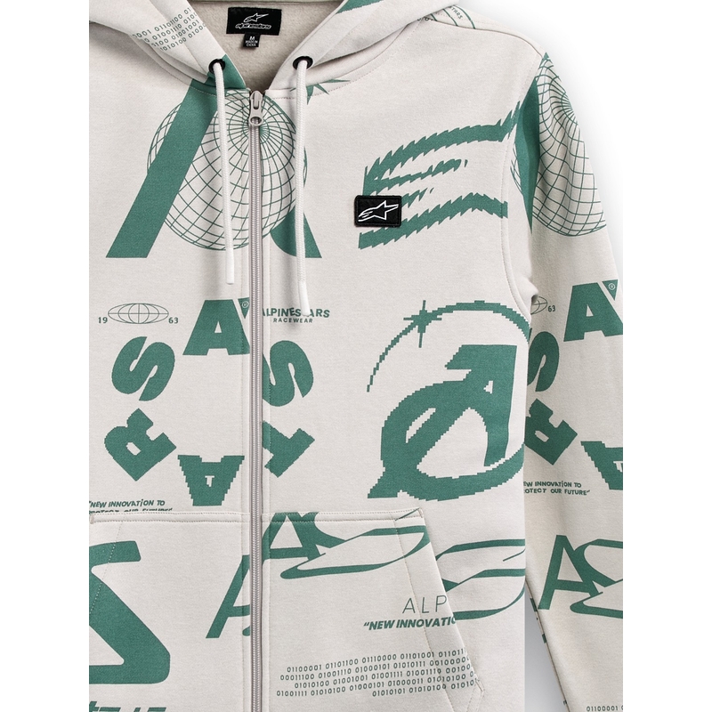 Alpinestars Determinant Hoodie valge naturaalvalge