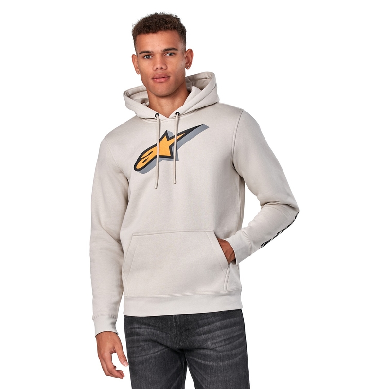 Mikina Alpinestars Quickness Hoodie bílá offwhite