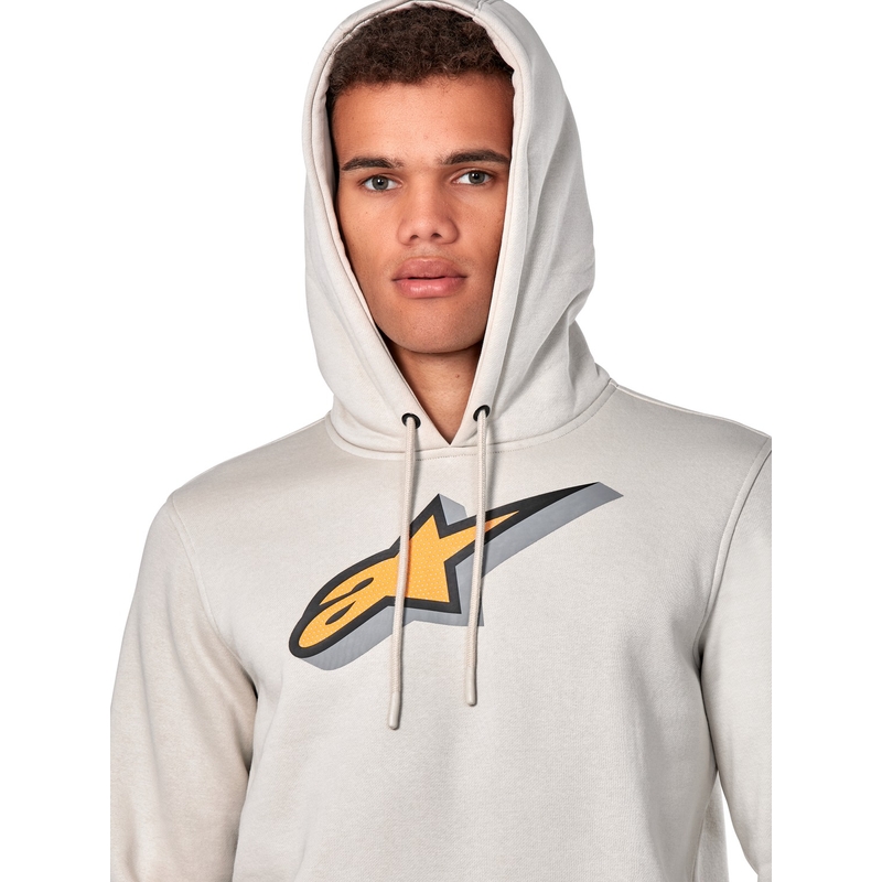 Mikina Alpinestars Quickness Hoodie bílá offwhite