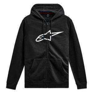 Alpinestars Ageless Zip Hoodie 3 must ja valge