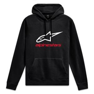 Alpinestars Always Hoodie 3 must, valge ja punane