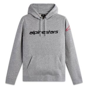 Alpinestars Wordmark Hoodie 3 hall-punane-must