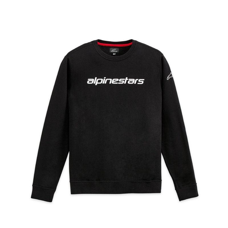 Mikina Alpinestars Linear Crew 3 černo-bílá