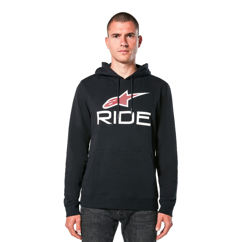 Alpinestars Ride 4.0 kapuutsiga must, valge ja punane