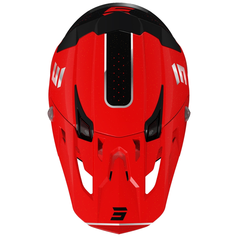 Motokross kiiver Shot Core Honor punane-must-perlmutter
