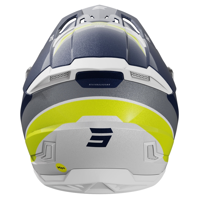 Motokrossi kiiver Shot Core Custom sinise pärliga