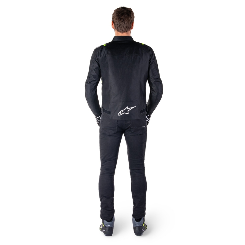 Alpinestars T-SPS 2 veekindel must, valge ja fluo kollane mootorratta jope