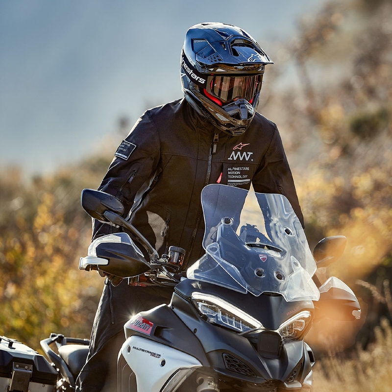 Alpinestars AMT-8 Stretch Drystar XF mootorratta jope must