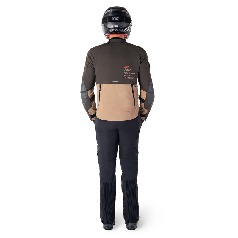 Alpinestars AMT-8 Stretch Drystar XF pruun-khaki mootorratta jakk