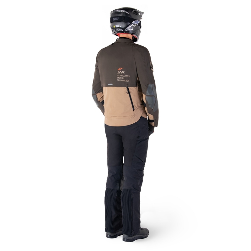 Alpinestars AMT-8 Stretch Drystar XF pruun-khaki mootorratta jakk