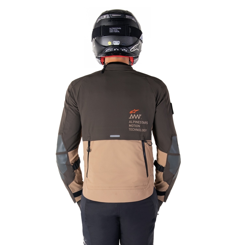 Alpinestars AMT-8 Stretch Drystar XF pruun-khaki mootorratta jakk