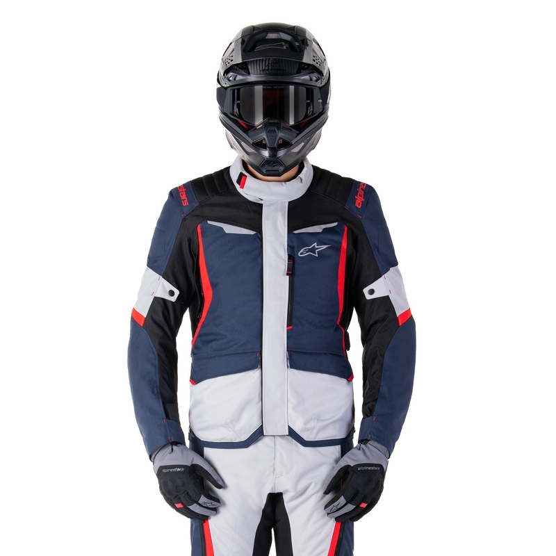 Alpinestars ST-1 veekindel mootorratta jope tumesinine-must-punane