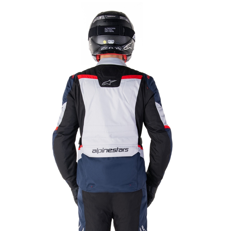 Alpinestars ST-1 veekindel mootorratta jope tumesinine-must-punane