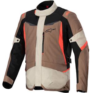 Alpinestars ST-1 veekindel khaki-punase-musta-floo punane mootorratta jope
