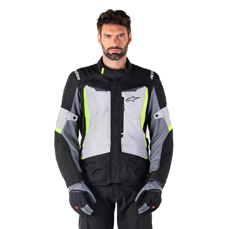 Alpinestars ST-1 veekindel hall-must-fluo kollane mootorratta jope