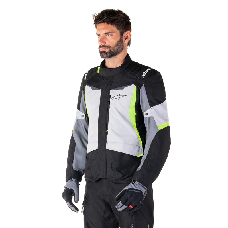 Alpinestars ST-1 veekindel hall-must-fluo kollane mootorratta jope